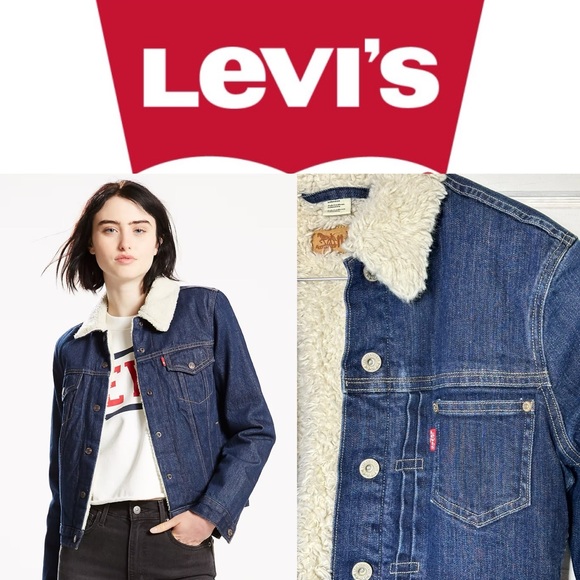 Levi's Jackets & Blazers - Levi's Women’s Original Sherpa Trucker Jacket Denim Size Medium